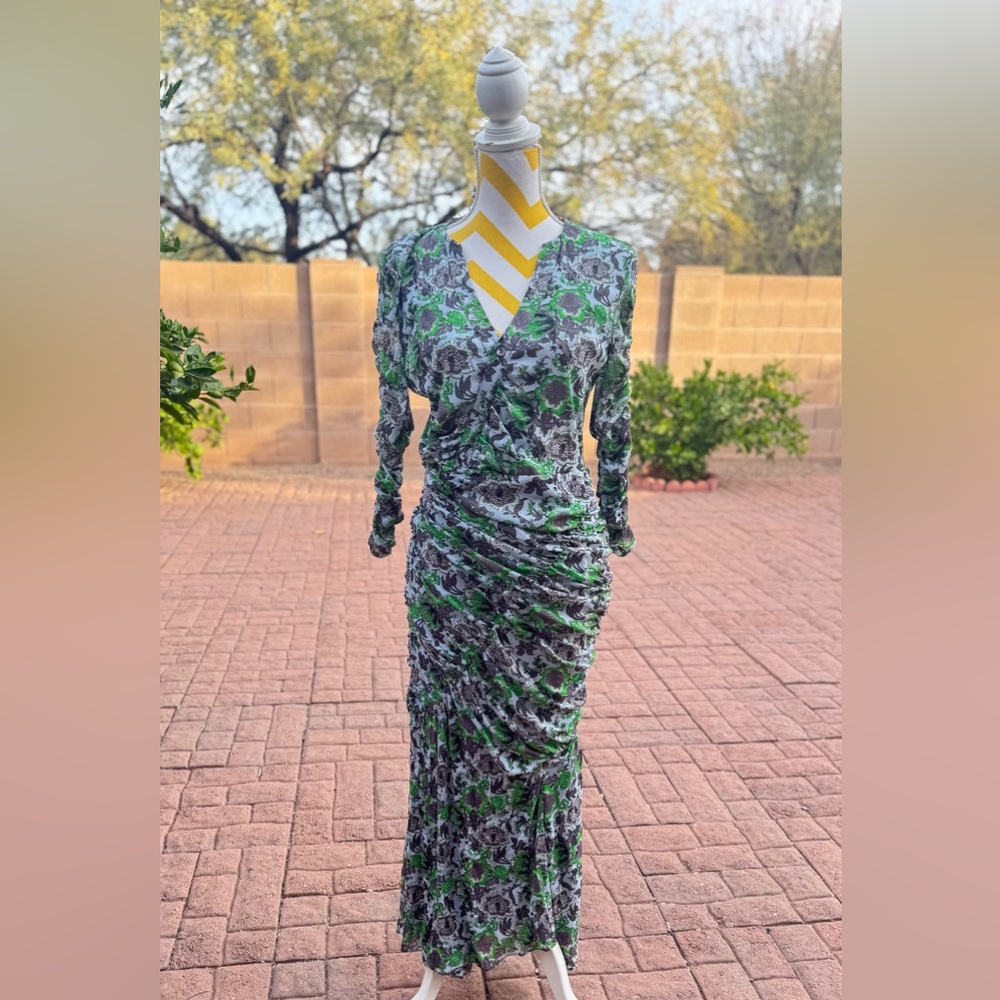 Diane Von Furstenberg Briella Bodycon Fit Ruched Dress.